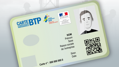 Carte BTP, identiteitskaart in de bouw verplicht in Frankrijk